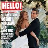 Robbie Williams et Ayda Field en couverture du magazine Hello pour leur mariage, août 2010.
