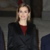 La reine Letizia d'Espagne était le 27 octobre 2014 à Vienne, en Autriche, pour inaugurer au Musée des Beaux-arts une exposition consacrée à Velazquez.