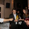 Exclusif - Yoni Saada (Top Chef 2013), Yannick Alléno et Laurence Bonnel lors de la soirée de lancement du guide Gault et Millau 2015 au Trianon à Paris le 27 octobre 2014