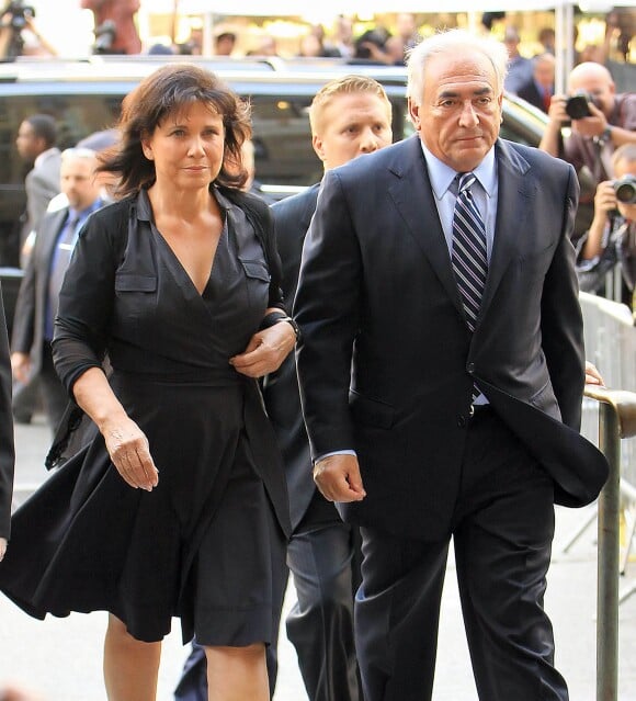 Dominique Strauss-Kahn et Anne Sinclair à New York le 23 août 2011