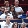 Noura, la compagne de Jo-Wilfried Tsonga lors du match de ce dernier au 3e jour du tournoi de tennis BNP Paribas Masters 2014 au palais Omnisports de Paris Bercy, le 29 octobre 2014 à Paris