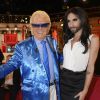Michou et Conchita Wurst - Enregistrement de l'émission "Vivement dimanche" consacrée à Chantal Ladesou à Paris le 29 octobre 2014. L'émission sera diffusée le 2 novembre à partir de 14h15.