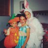Tallulah Willis a publié une photo d'enfance la montrant avec ses soeurs Scout et Rumer en déguisement d'Halloween. Le 30 octobre 2014.