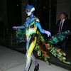 Heidi Klum dans son costume de papillon alien pour la 15ème soirée "Moto X" d'Hallloween au "TAO Downtown". New York, le 31 octobre 2014.