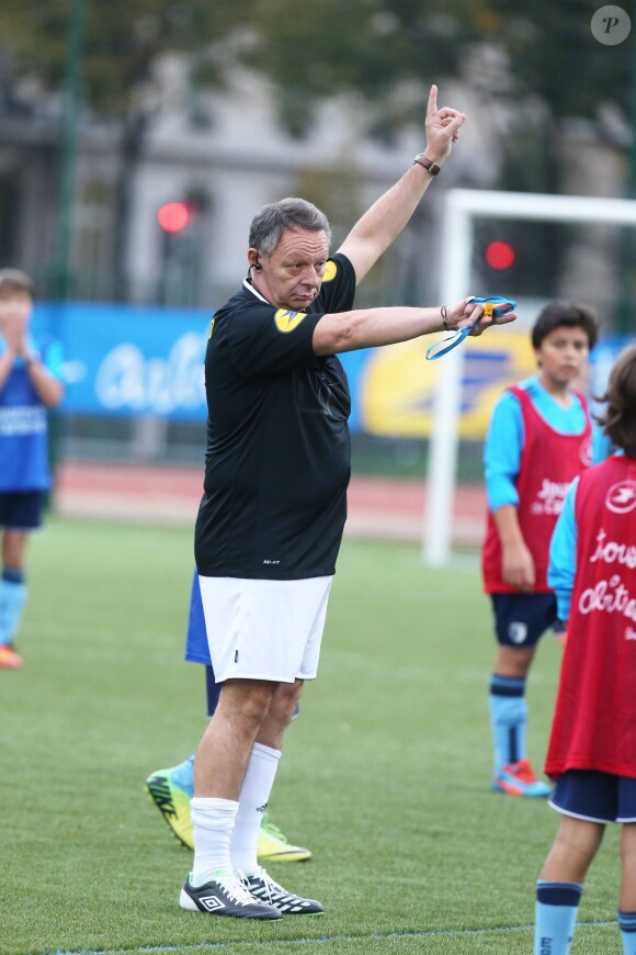 Thierry Braillard lors des 13e Journées de l'arbitrage au stade Emile Anthoine, à Paris le 30 octobre 2014