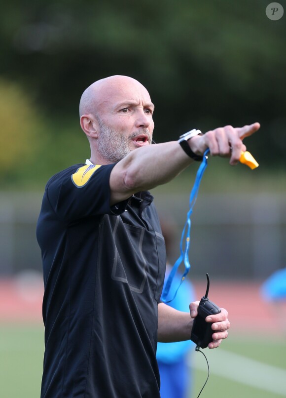 Frank Leboeuf lors des 13e Journées de l'arbitrage au stade Emile Anthoine, à Paris le 30 octobre 2014