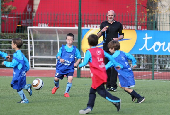 Frank Leboeuf lors des 13e Journées de l'arbitrage au stade Emile Anthoine, à Paris le 30 octobre 2014