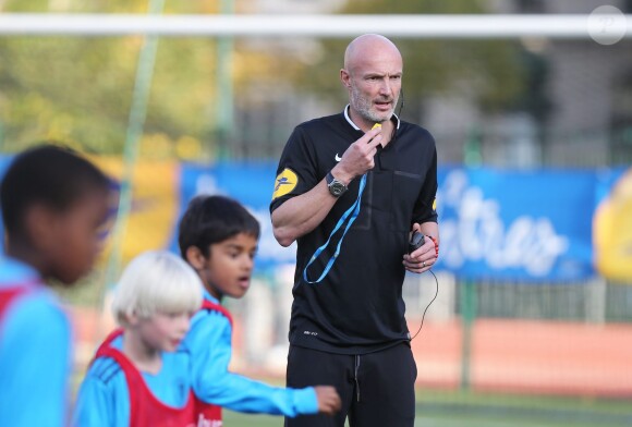 Frank Leboeuf lors des 13e Journées de l'arbitrage au stade Emile Anthoine, à Paris le 30 octobre 2014