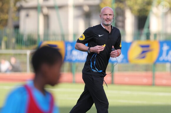 Frank Leboeuf lors des 13e Journées de l'arbitrage au stade Emile Anthoine, à Paris le 30 octobre 2014