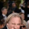 Gérard Depardieu lors de la projection du long métrage The Homesman au Palais Des Festivals à Cannes, le 18 mai 2014
