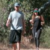 Exclusif - Justin Timberlake se balade dans la nature avec sa femme Jessica Biel à Los Angeles, le 24 octobre 2014.