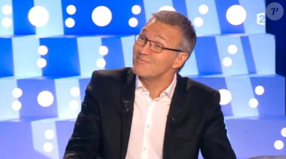 Laurent Ruquier sur le plateau d'On n'est pas couché, le samedi 25 octobre 2014.