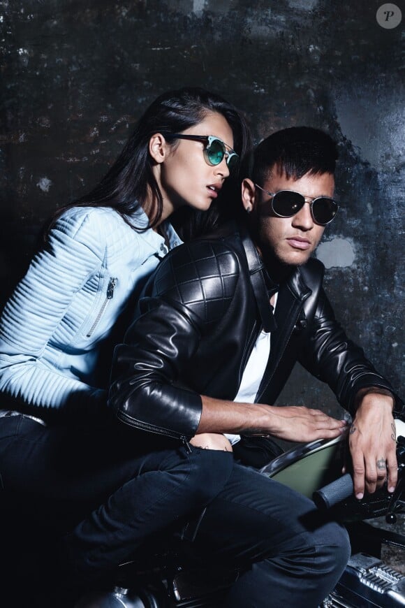 Neymar (FC Barcelone) et Daniela de Jesus dans la nouvelle campagne pour Police - 2014