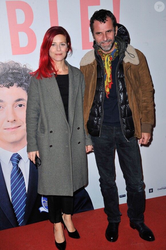 Marina Fois et son compagnon Eric Lartigau - Avant-première du film "Les Garcons et Guillaume à Table" à Paris, le 18 novembre 2013