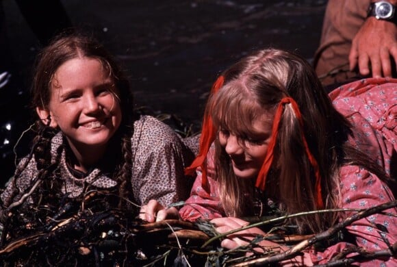 Melissa Gilbert dans le rôle de Laura dans "La petite maison dans la prairie", une série créée en 1974.