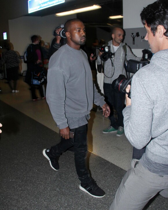 Kanye West à l'aéroport de Los Angeles, le 4 novembre 2014.
