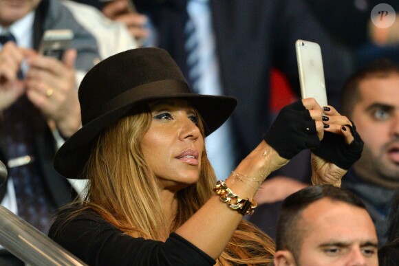 Cathy Guetta lors du match PSG-APOEL Nicosie à Paris le 5 novembre 2014. 