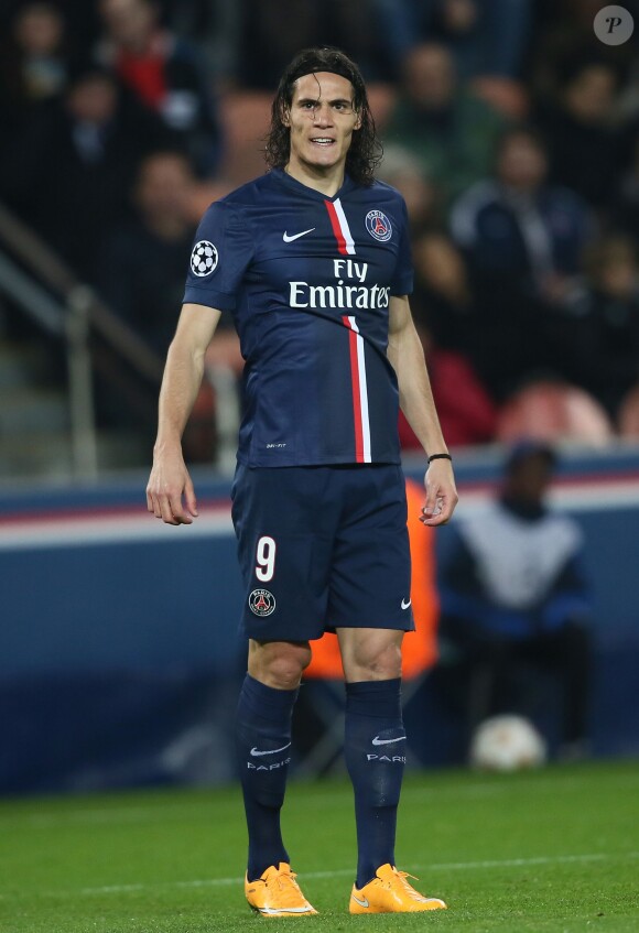 Edinson Cavani lors du match PSG-APOEL Nicosie à Paris le 5 novembre 2014. 