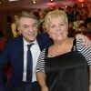 Salvatore Adamo et Mimie Mathy sur le plateau de Vivement dimanche, le mercredi 5 novembre 2014, pour le tournage de l'émission diffusée le dimanche 9 novembre 2014.