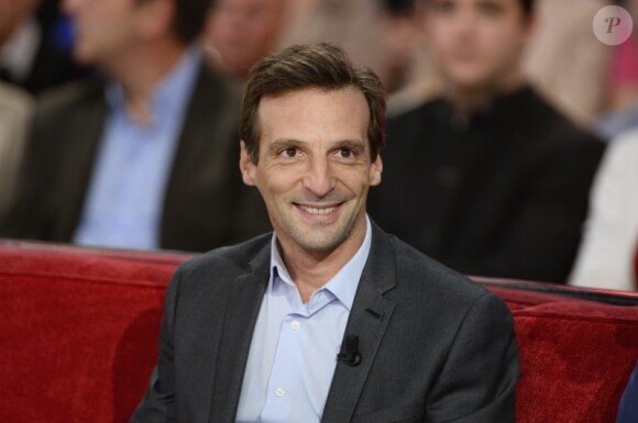 Mathieu Kassovitz sur le plateau de Vivement dimanche, le mercredi 5 novembre 2014, pour le tournage de l'émission diffusée le dimanche 9 novembre 2014.
