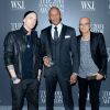 Eminem, Dr. Dre et Jimmy Iovine lors des WSJ Innovator Awards au musée d'art moderne, à New York. Le 5 novembre 2014.