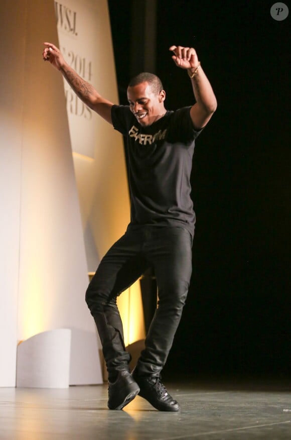 Lil Buck en pleine performance lors des WSJ Innovator Awards. New York, le 5 novembre 2014.