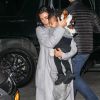 Kim Kardashian et North arrivent à l'appartement de Kanye West, à SoHo. New York, le 7 novembre 2014.