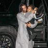 Kim Kardashian et North arrivent à l'appartement de Kanye West, à SoHo. New York, le 7 novembre 2014.