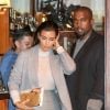 Kim Kardashian et Kanye West quittent le restaurant Cipriani après un déjeuner en tête à tête. New York, le 7 novembre 2014.