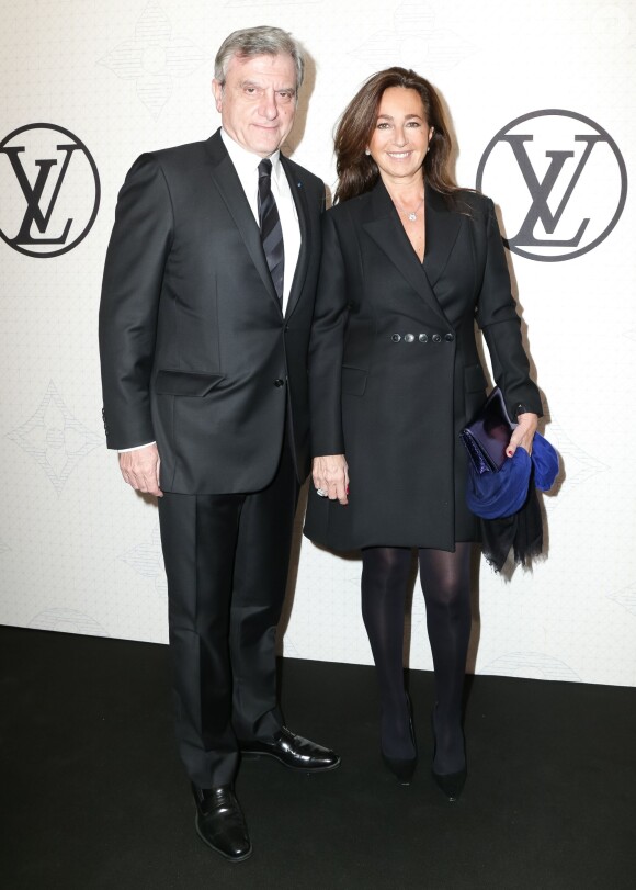 Sidney et Katia Toledano assistent au dîner "Louis Vuitton celebrating Monogram" organisé par Louis Vuitton au MoMA. New York, le 7 novembre 2014.