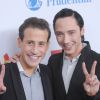 Victor Voronov et Johnny Weir à la 23e cérémonie des GLAAD Media Awards à New York, le 24 mars 2012