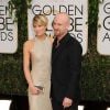 Robin Wright et son fiancé Ben Foster lors de la 71e cérémonie des Golden Globe Awards au Beverly Hilton Hotel à Beverly Hills, le 12 janvier 2014. 