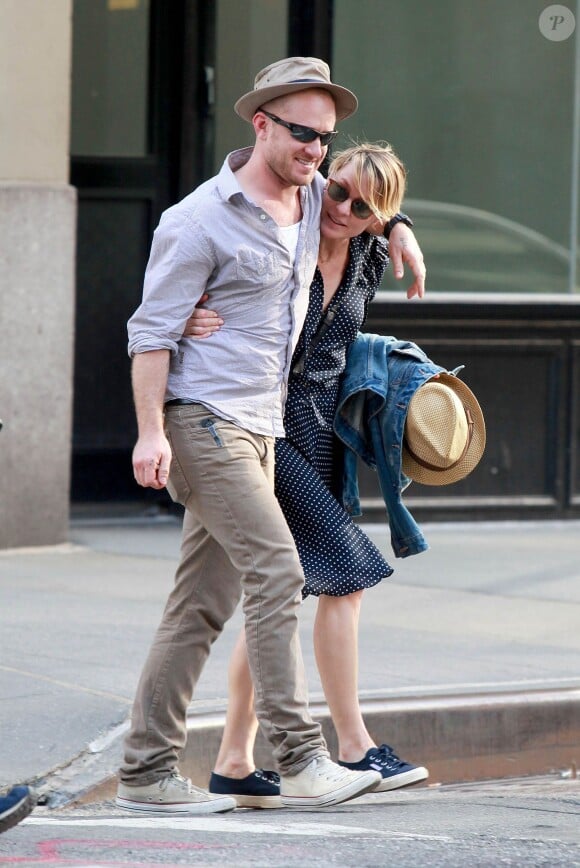 Robin Wright et Ben Foster dans les rues de Manhattan, le 26 mai 2014.