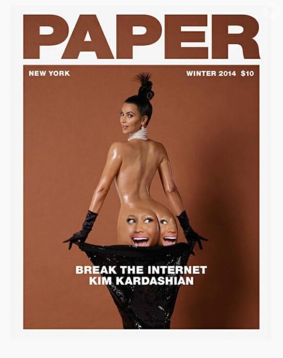 Le visage de Nicki Minaj sur le postérieur reluisant de Kim Kardashian en couverture du magazine Paper.