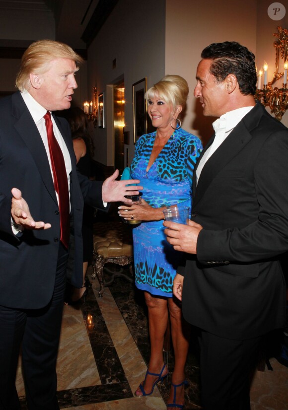 Donald Trump, Ivana Trump son petit ami Marcantonio Rota à Westchester, le 10 septembre 2012.