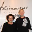 Michèle Barzach (présidente de l'UNICEF) et Anna Sherbinina - Vernissage de l'exposition "Opéra Aria Etc. " des Frimousses des créateurs au théâtre du Chatelet à Paris le 17 novembre 2014