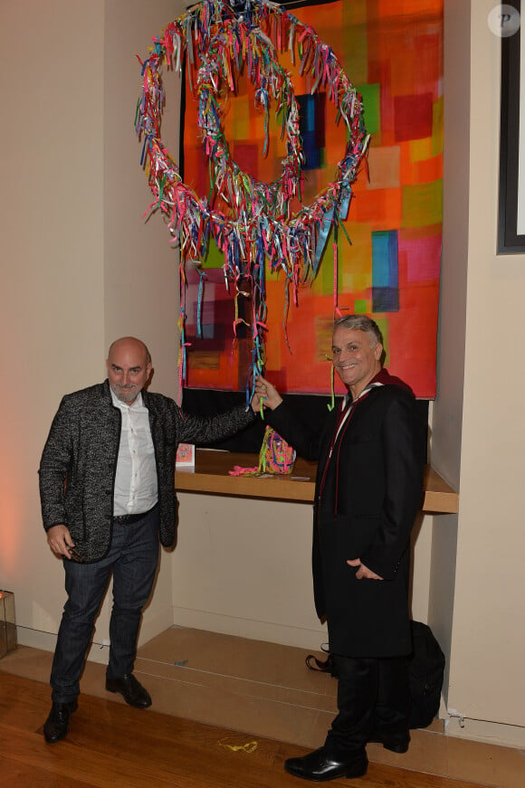 Saulo Portela et Marcello Scuderi - Vernissage de l'exposition "Opéra Aria Etc. " des Frimousses des créateurs au théâtre du Chatelet à Paris le 17 novembre 2014
