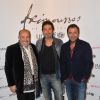Max Chaoul, Richard Orlinski et Bernard Montiel - Vernissage de l'exposition "Opéra Aria Etc. " des Frimousses des créateurs au théâtre du Chatelet à Paris le 17 novembre 2014