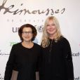 Michèle Barzach (présidente de l'UNICEF) et    Yulia Yanina ( Yanina Couture)     - Vernissage de l'exposition "Opéra Aria Etc. " des Frimousses des créateurs au théâtre du Chatelet à Paris le 17 novembre 2014