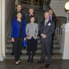 Le roi Carl XVI Gustaf et la princesse Victoria de Suède assistent au 25e anniversaire de l'Institut de l'Environnement à Stockholm, le 22 octobre 2014