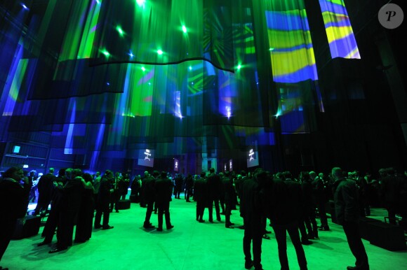 Illustration - Cocktail et dîner pour la présentation du calendrier Pirelli 2015 à Milan. Le 18 novembre 2014 