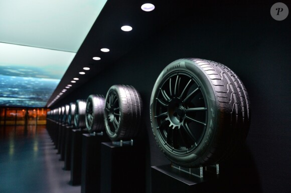 Illustration - Cocktail et dîner pour la présentation du calendrier Pirelli 2015 à Milan. Le 18 novembre 2014 