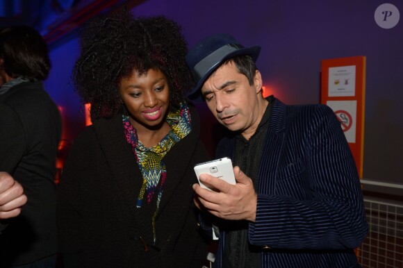 Inna Modja et Ariel Wizman - Soirée de lancement des Smart ForTwo et ForFour au Centre national d'art et de culture Georges-Pompidou à Paris le 18 novembre 2014.
