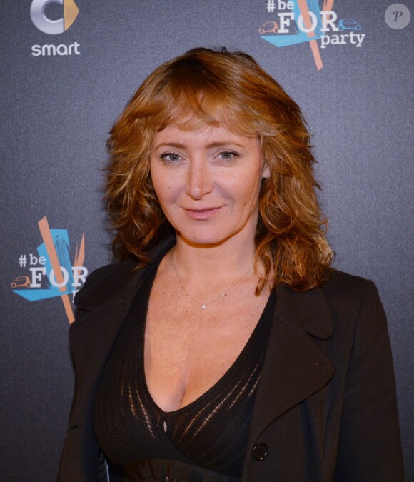 Julie Ferrier - Soirée de lancement des Smart ForTwo et ForFour au Centre national d'art et de culture Georges-Pompidou à Paris le 18 novembre 2014.
