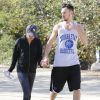 Lea Michele et son petit ami Matthew Paetz sont allés se promener sur les hauteurs de Studio City, le 22 november 2014.