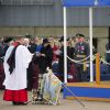 Le prince Harry assiste à la présentation du 26e escadron du régiment de la Royal Air Force Honington à Bury St Edmunds, le 13 novembre 2014