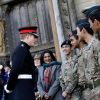 Le prince Harry assiste à la cérémonie du souvenir à l'abbaye de Westminster à Londres, le 6 novembre 2014