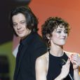 Vanessa Paradis et Benjamin Biolay aux Victoires de la Musiques à Paris, le 14 février 2014.