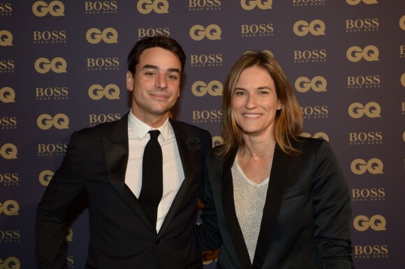 Julian Bugier et son épouse journaliste Claire Fournier lors de la soirée GQ le 19 novembre 2014 à Paris.