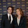 Julian Bugier et son épouse Claire Fournier lors de la soirée GQ le 19 novembre 2014 à Paris.